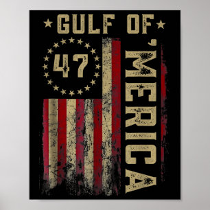 Retro Golf Van Usa Merica Est 2025 Amerikaanse Vla Poster