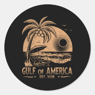 Retro  Golf van Verenigde Staten 2025 America Beac Ronde Sticker