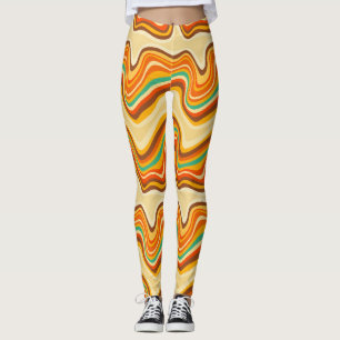retro golf warm leggings