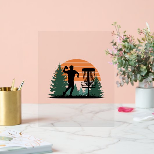 Retro golfdisc spelen acryl bord (Huwelijk)