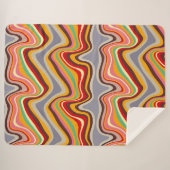 retro-golfdisco sherpa deken (Voorkant (horizontaal))