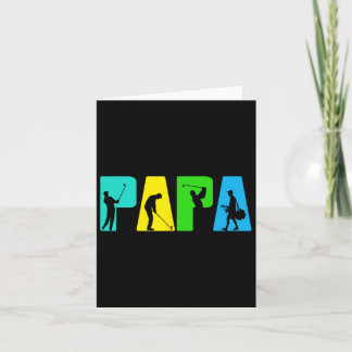 Retro Golfende Papa Golfer Shirt. Golf Cadeaus Voo Kaart