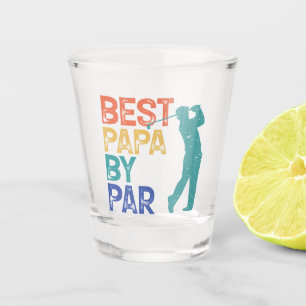 Retro Golfer - beste papieren van pas Shot Glas