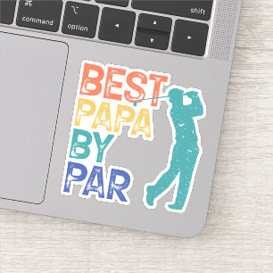 Retro Golfer - beste papieren van pas Sticker