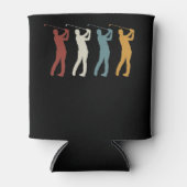 Retro  Golfer Blikjeskoeler (Voorkant)