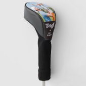 Retro Golfer DAD gepersonaliseerde foto Golfheadcover (Schuin)