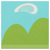 Retro Golfer Fabric Stof (Close Up)