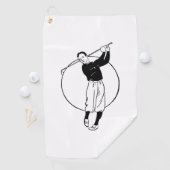 Retro Golfer Golfhanddoek (Insitu)