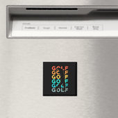 Retro Golfer Magneet (Insitu (Vaatwasser))