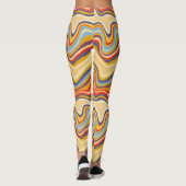 retro golfkust leggings (Achterkant)