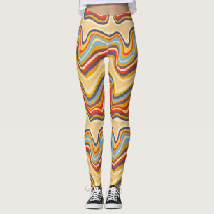 retro golfkust leggings