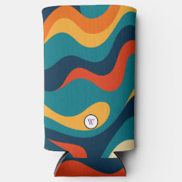 Retro Golfpatroon Modern Abstract