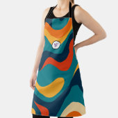 Retro golfpatroon modern abstract  schort (Insitu)