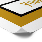 Retro  golfspel deco sjabloon poster (Hoek)