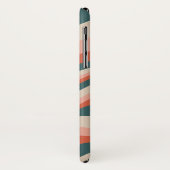 Retro golvende kleurrijke streep patroon Case-Mate iPhone case (Achterkant/links)