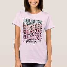 Retro golvende Pilates gestapelde typografie Paste