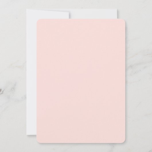 Retro golvende roze en groene handschrift bruiloft kaart (Achterkant)