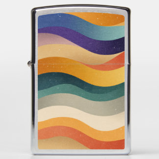 Retro Golvende Strepen Abstract Patroon