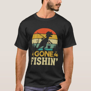 Retro Gone Fishing Shirt Jongens Kinderen Peuter S