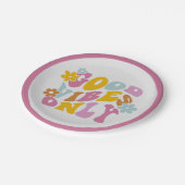 Retro Good Vibes only 60s Quote Pastel Paper Bord (Gekanteld)