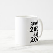 Retro Goodbye 2025 Hello 2026 Happy New Year Party Koffiemok (Voorkant rechts)