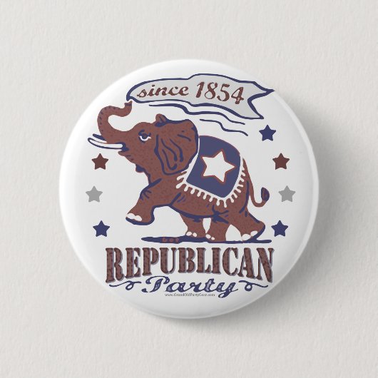 Retro GOP-Button Ronde Button 5,7 Cm (Voorkant)