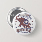 Retro GOP-Button Ronde Button 5,7 Cm (Voorkant /achterkant)