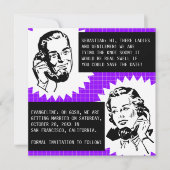 Retro Gossip Couple Enregistrer les cartes de date (Devant)