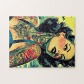 Retro Goth Pinup Legpuzzel (Horizontaal)