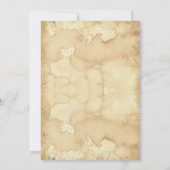 Retro  Gothic Dode Schedel Roos Halloween Party Kaart (Achterkant)