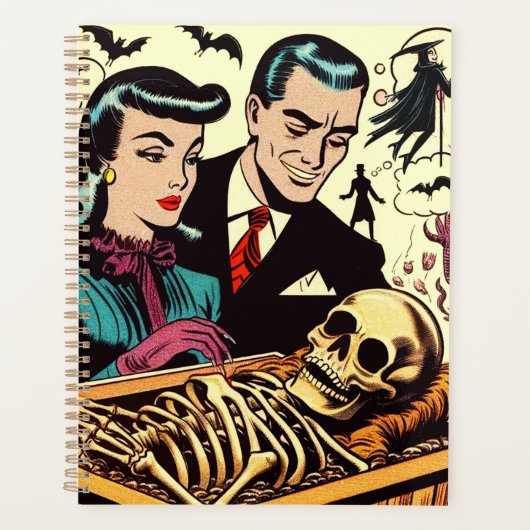 Retro Gothic paar strips Planner (Voorkant)