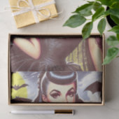 Retro Gothic Vampier Pin-up Tissuepapier (Geschenk)