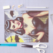 Retro Gothic Vampier Pin-up Tissuepapier (Craft)