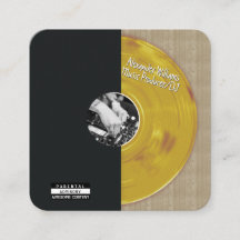 Retro Gouden Vinylplaat Muziekproducent DJ