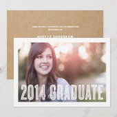 Rétro Grad 2014 | Invitation à l'obtention du dipl (Devant / Derrière)