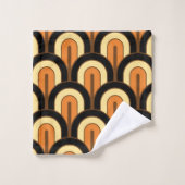 Retro Gradated Geometric Fan Pattern (Gant de toilette)