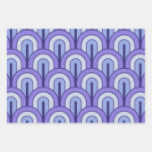 Retro Gradated Geometric Fan Pattern Inpakpapier Vel (Voorkant 3)