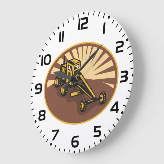 Retro Grader Grote Klok (Hoek)