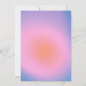Retro Gradient Pink Lavender Paars Bat Mitzvah Kaart (Achterkant)