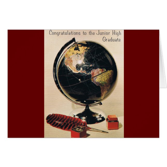 Retro Graduation Card (Devant horizontal)