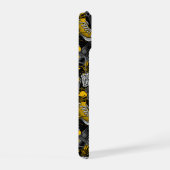 Retro Graffiti Stadspatroon iPhone 15 Hoesje (Rechterkant)