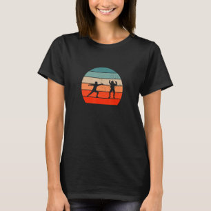 Retro Grafisch Schermen Schermer En Garde Sabel De T-shirt
