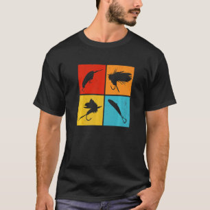 Retro Grafisch Visser Hobby Visser Vissen Hengel K T-shirt