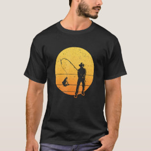 Retro Grafisch Visser Hobbys Visser Vissen op Karp T-shirt