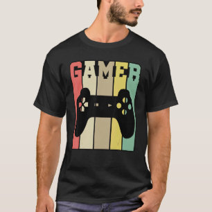 Retro grafische console speler controller videogam t-shirt