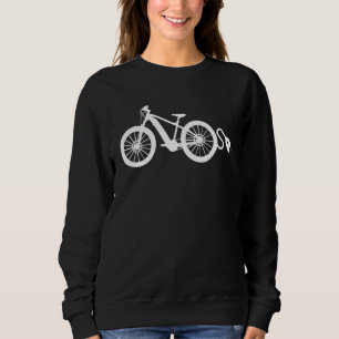 Retro Grafische E-Bike Mountainbike Fiets E-Bike Trui