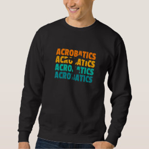 Retro Grafische Gymnastiek Gymnastiek Acrobat Acro Trui
