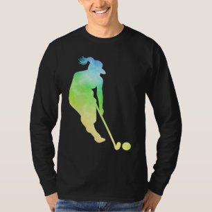 Retro Grafische Hockeyspeler Veldhockey Hockey Sto T-shirt
