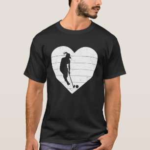 Retro Grafische Hockeyspeler Veldhockey Hockey Sto T-shirt