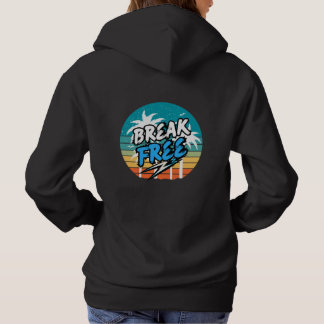 Retro Grafische Hoodie 'Break Free'